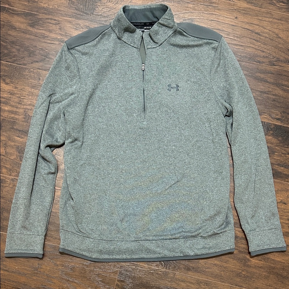 Under Armour Men's Heather Gray Quarter Zip